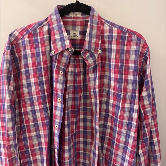 Peter Millar Men's Checkered Shirt - Purple and Blue - Picture 6 of 6